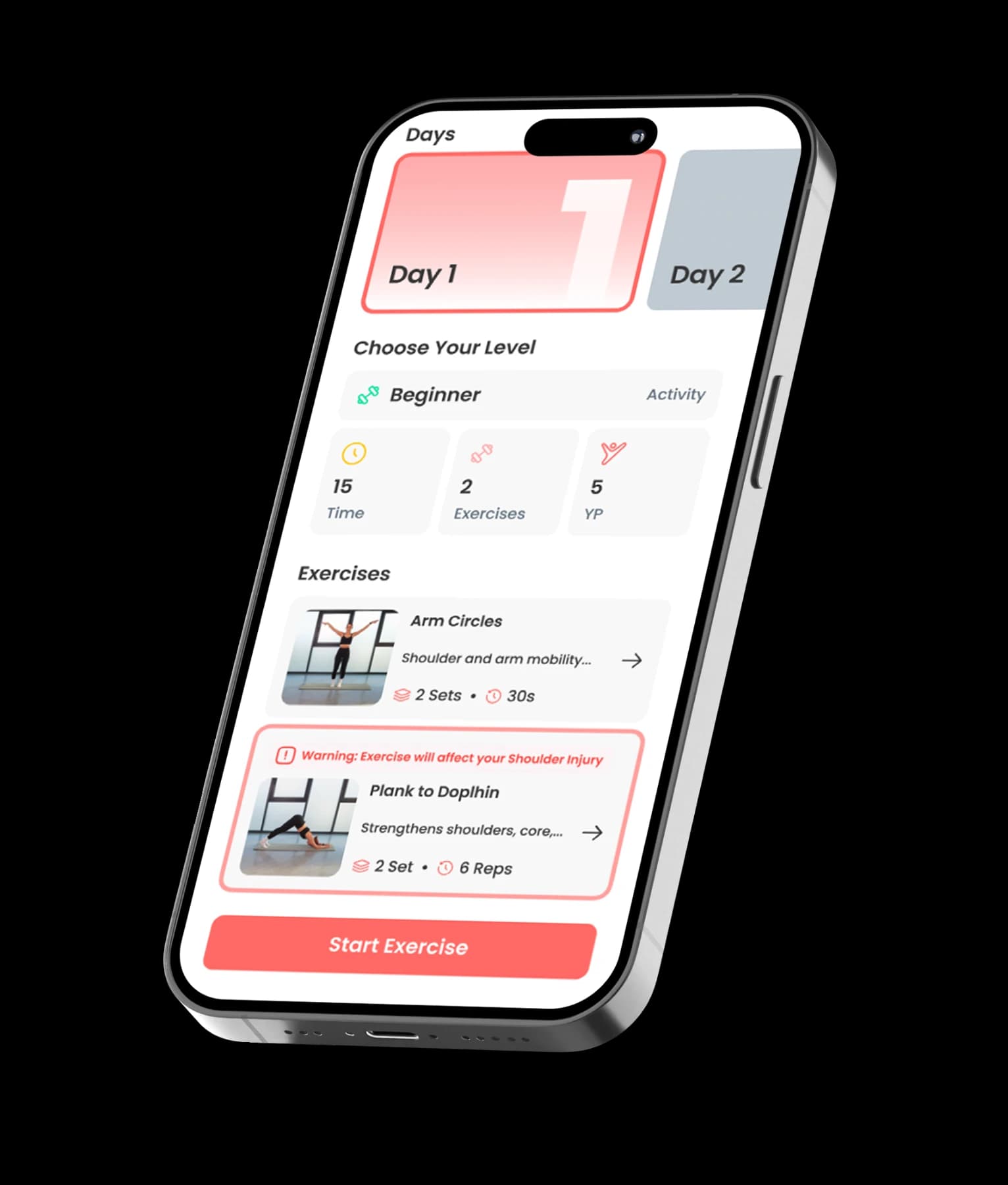 Younger app program screen on a phone