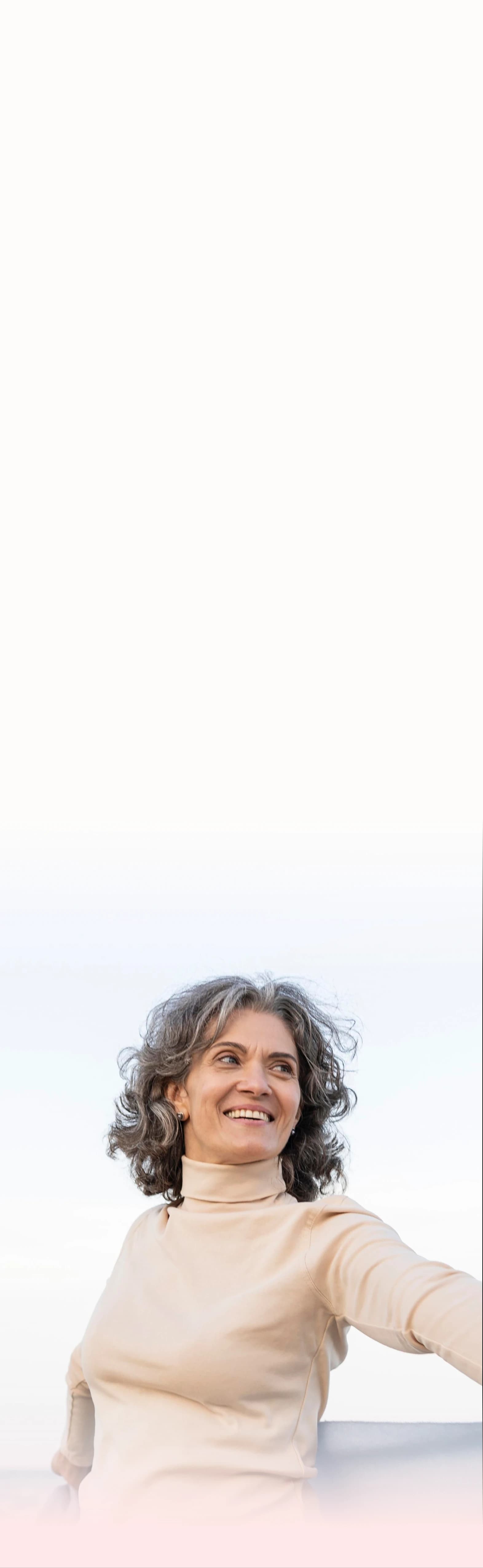 Smiling woman outdoors