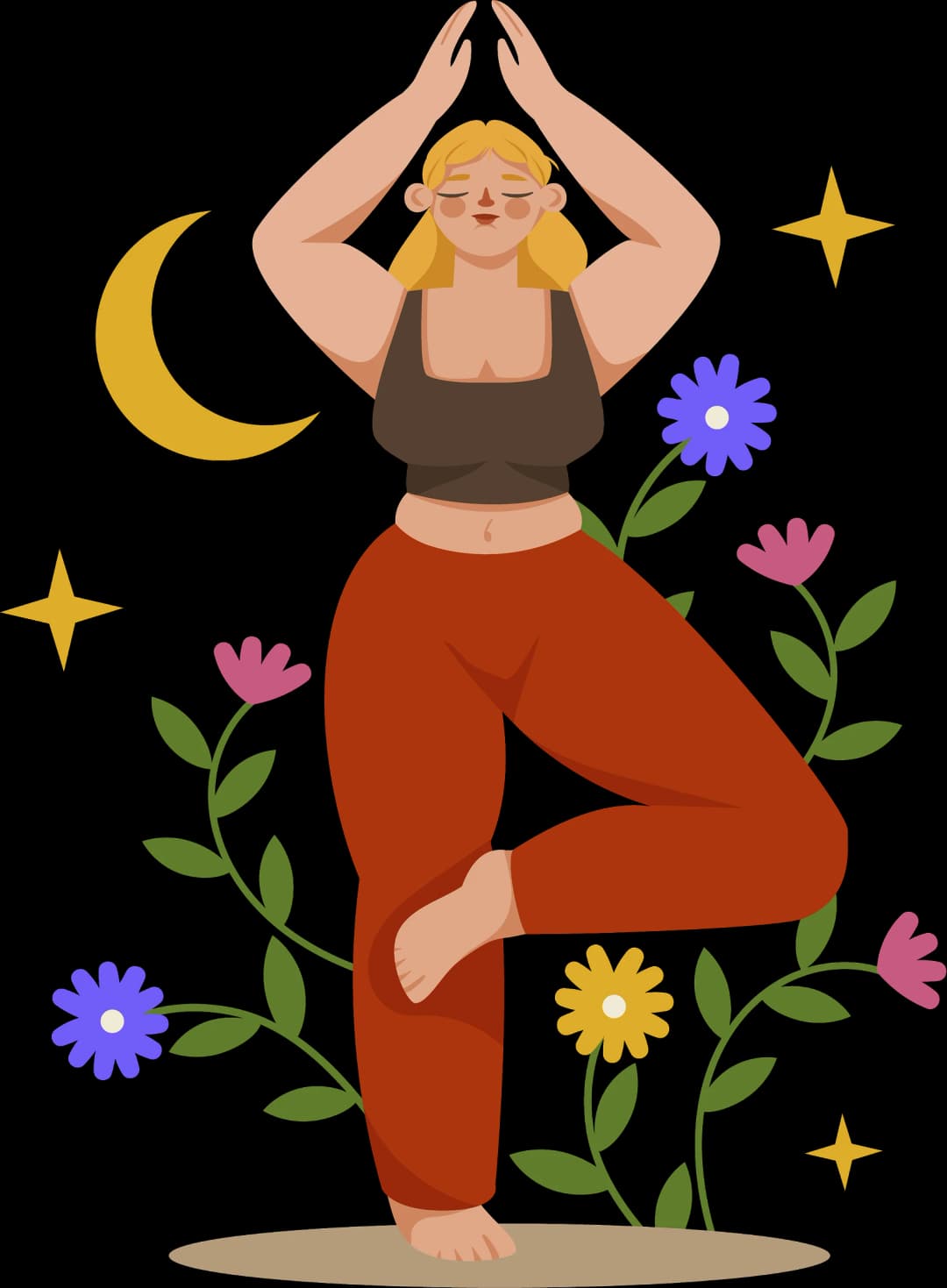Woman doing yoga