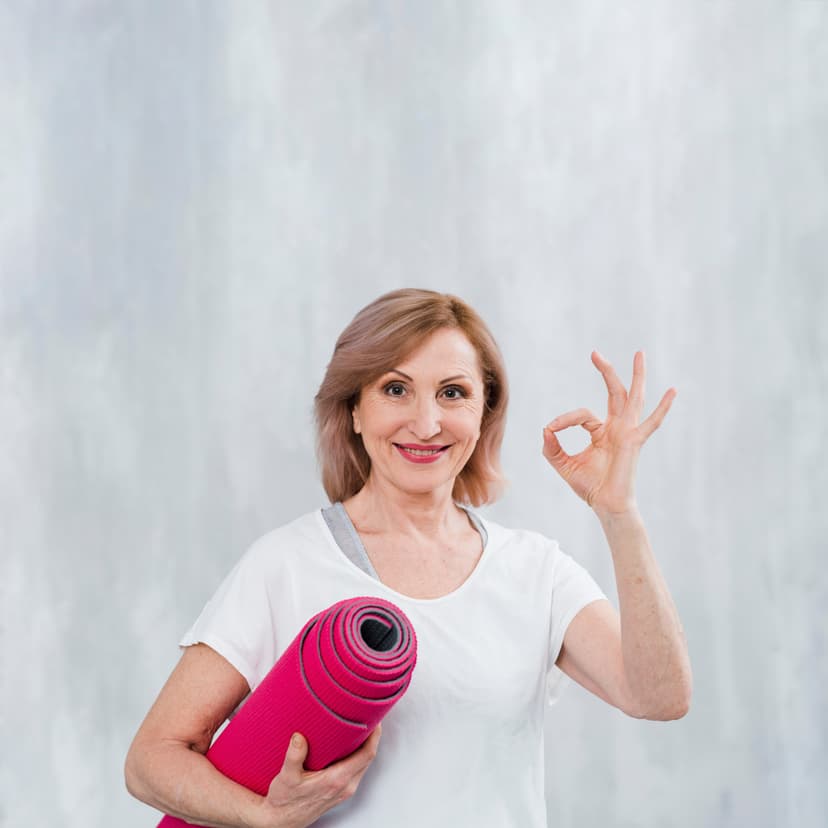 Smiling fitness woman